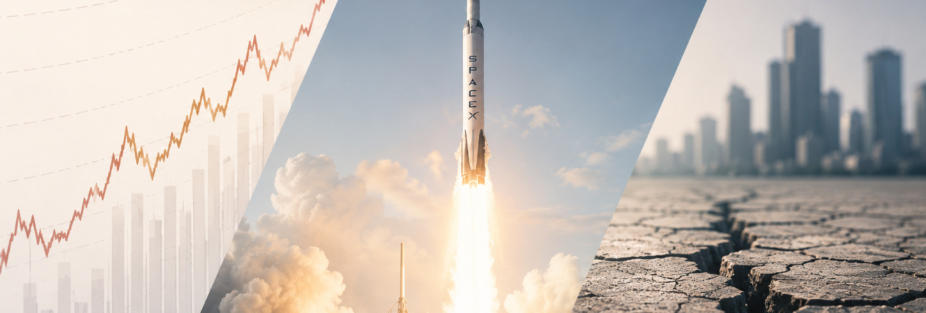 Una settimana a due facce: inflazione record, SpaceX e la fragilità strutturale degli indici